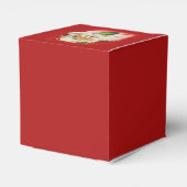 Vintager Weihnachtsmann Geschenkschachtel (Rückseite)