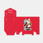 Vintager Weihnachtsmann Geschenkschachtel (Ungefaltet)