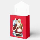 Vintager Weihnachtsmann Geschenkschachtel (Geöffnet)