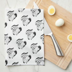 Vintager Weihnachtsmann Geschirrtuch