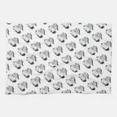 Vintager Weihnachtsmann Geschirrtuch (Horizontal)