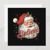 Vintager Weihnachtsmann glaubt Weihnachten (Vorne/Hinten)