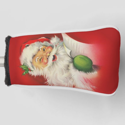 Vintager Weihnachtsmann Golf Headcover (Vorderseite)