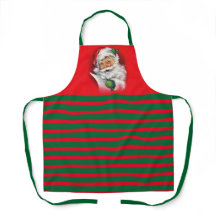 Vintager Weihnachtsmann grün und rot