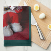 Vintager Weihnachtsmann Handtuch (Viertel Falte)