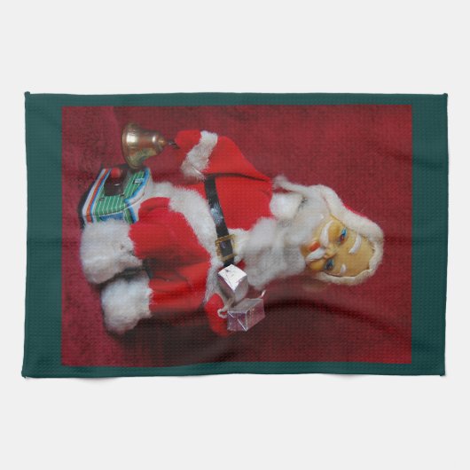 Vintager Weihnachtsmann Handtuch (Horizontal)