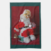 Vintager Weihnachtsmann Handtuch (Vertikal)