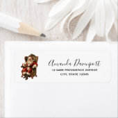 Vintager Weihnachtsmann in einem gemütlichen Stuhl (Insitu)