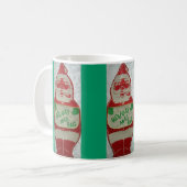 Vintager Weihnachtsmann Kaffeetasse (Vorderseite Links)