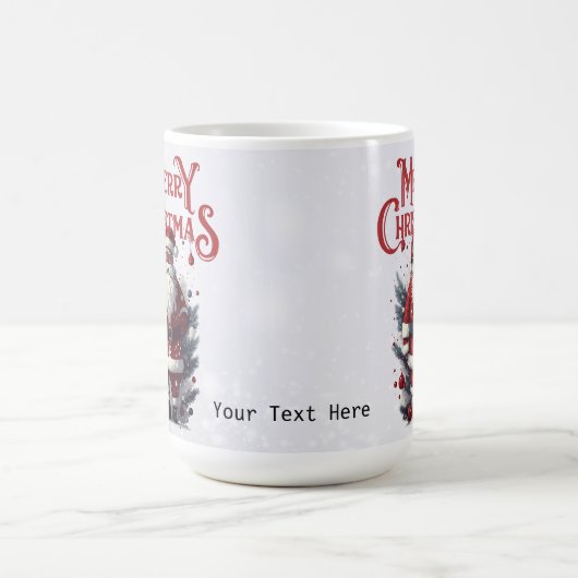 Vintager Weihnachtsmann Kaffeetasse (Mittel)