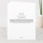 Vintager Weihnachtsmann Karte (Rückseite)