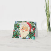 Vintager Weihnachtsmann Karte (Rückseite)