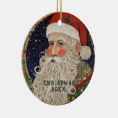 Vintager Weihnachtsmann Keramik Ornament (Rechts)