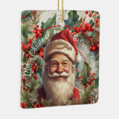 Vintager Weihnachtsmann Keramikornament (Rechts)