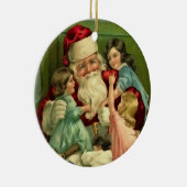 Vintager Weihnachtsmann Keramikornament (Rechts)