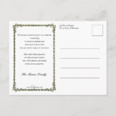 Vintager Weihnachtsmann, Kinder und Geschenke Postkarte (Rückseite)