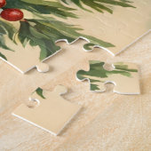 Vintager Weihnachtsmann, Kinder und Weihnachtsbaum Puzzle (Seite)