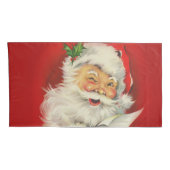 Vintager Weihnachtsmann Kissenbezug (Rückseite-Rechts)