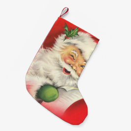 Vintager Weihnachtsmann Kleiner Weihnachtsstrumpf