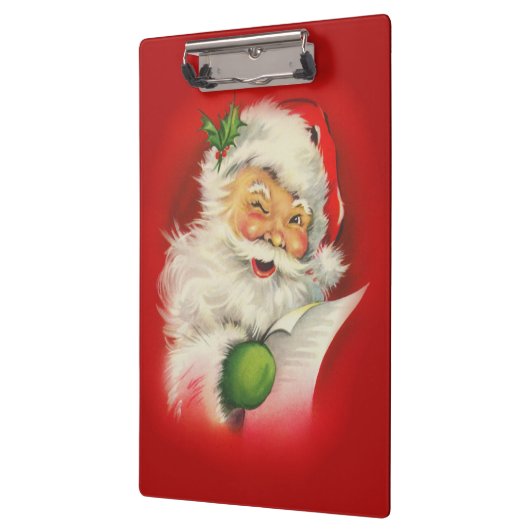 Vintager Weihnachtsmann Klemmbrett (Links)