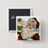 Vintager Weihnachtsmann-Knopf Button (Vorne & Hinten)