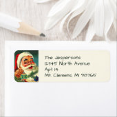 Vintager Weihnachtsmann lächelt Weihnachten (Insitu)