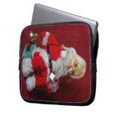 Vintager Weihnachtsmann Laptopschutzhülle (Vorderseite Links)