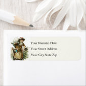 Vintager Weihnachtsmann liefert Weihnachtsbaumspie (Insitu)