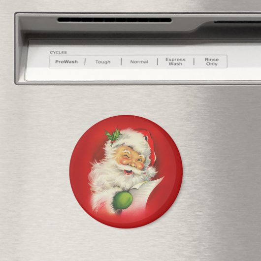 Vintager Weihnachtsmann Magnet (In Situ (Geschirrspüler))