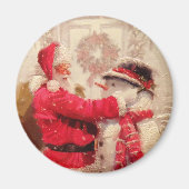 Vintager Weihnachtsmann Magnet (Vorne)