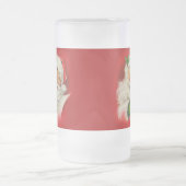 Vintager Weihnachtsmann Mattglas Bierglas (Mittel)