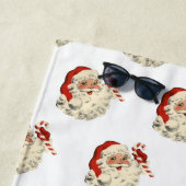 Vintager Weihnachtsmann mit Candy Cane. Strandtuch (Beispiel)