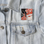 Vintager Weihnachtsmann mit Erinnerung-String auf  Button (Beispiel)