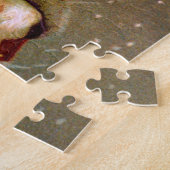 Vintager Weihnachtsmann mit gehendem Stock Puzzle (Seite)