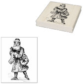 Vintager Weihnachtsmann mit Geschenksack Gummistempel (Stempel)