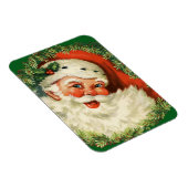 Vintager Weihnachtsmann mit Kiefernwald Magnet (Rechte Seite)