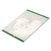 Vintager Weihnachtsmann mit Kiefernwald Notizblock (angewinkelt)