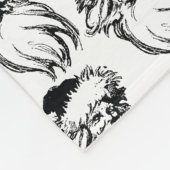 Vintager Weihnachtsmann Mit Monogramm Fleecedecke (Ecke)