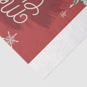 Vintager Weihnachtsmann mit Rentierreis Seidenpapier (Detail)