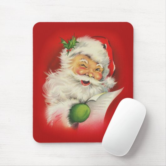 Vintager Weihnachtsmann Mousepad (Mit Mouse)