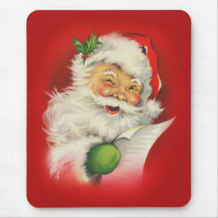 Vintager Weihnachtsmann Mousepad
