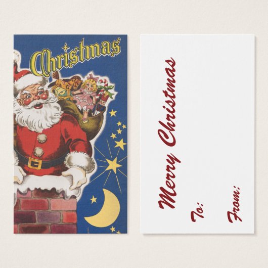 Vintager Weihnachtsmann, Nacht vor Weihnachten (Vorne & Hinten)