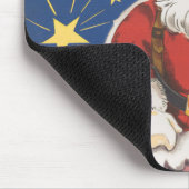 Vintager Weihnachtsmann, Nacht vor Weihnachten Mousepad (Ecke)