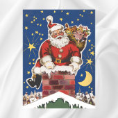 Vintager Weihnachtsmann, Nacht vor Weihnachten Poster