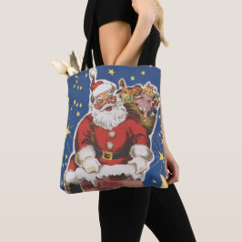 Vintager Weihnachtsmann, Nacht vor Weihnachten Tasche