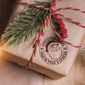 Vintager Weihnachtsmann Nordpol Weihnachten liefer Permastempel