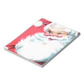 Vintager Weihnachtsmann Notizblock (Rotiert)