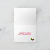 Vintager Weihnachtsmann - Pilotin Weihnachten Viel Dankeskarte (Innenseite)