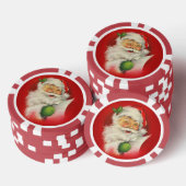Vintager Weihnachtsmann Pokerchips (Stapel)