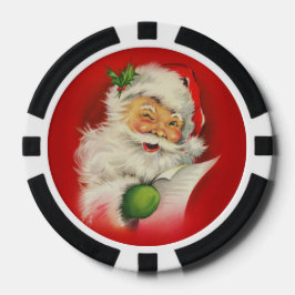 Vintager Weihnachtsmann Pokerchips